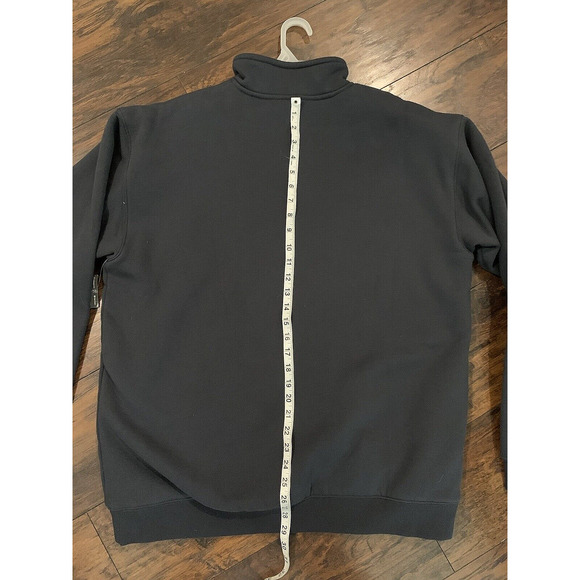 EDDIE BAUER 1/4 Zip Fleece Lined Pullover Sweatshirt Jacket Gray Men's Sz L Tall - Picture 10 of 14